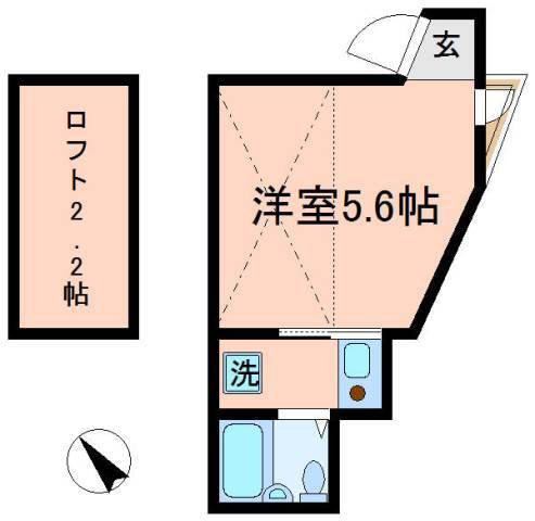 シャンテ蒲田の間取り