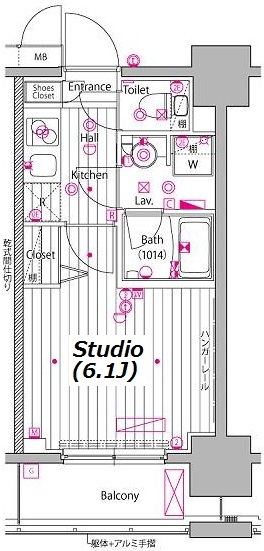 日進町の完工年月(2016年2月)築の賃貸マンションの間取り