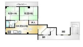 コーポ上山口の間取り