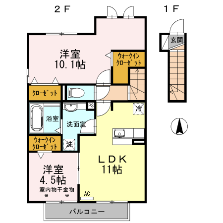 アルページェの間取り