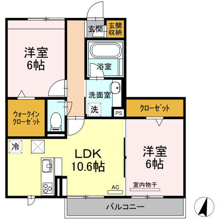 リヴェール飛香台の間取り