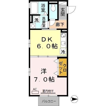 ヒルズ 羽衣の間取り