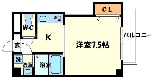 岸部中の完工年月(2000年3月)築の賃貸マンションの間取り
