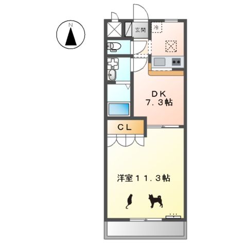 ラマージュの間取り