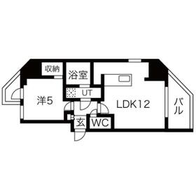 シーズンフラッツ蔵前清澄通りの間取り
