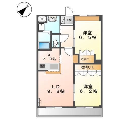 ピア・ディモーラの間取り