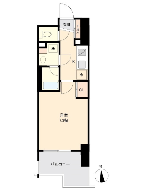 プライマル南砂・0604号室の間取り