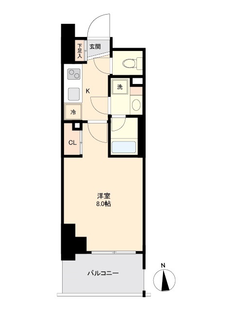 プライマル南砂・0705号室の間取り