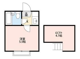コーポ巣鴨　Ａ棟・106号室の間取り