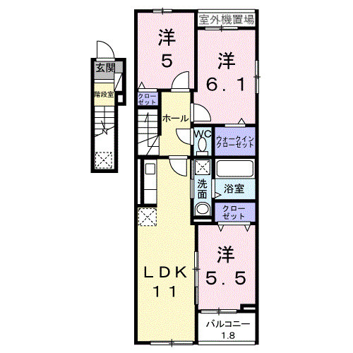 ベル・コリーヌBの間取り