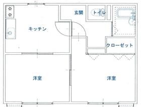 パナハイツ小川Bの間取り