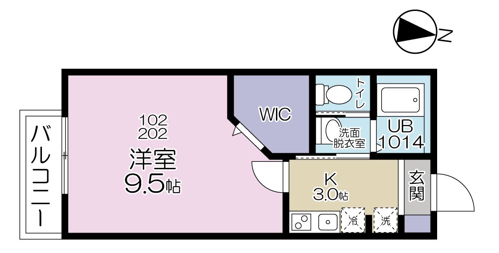 Kメゾンの間取り