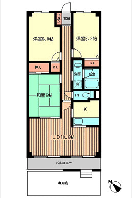 アルカンシエール(旧特優賃)の間取り