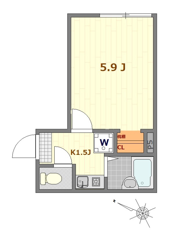 セシリア扇大橋の間取り