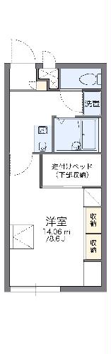 レオパレス花葉Bの間取り