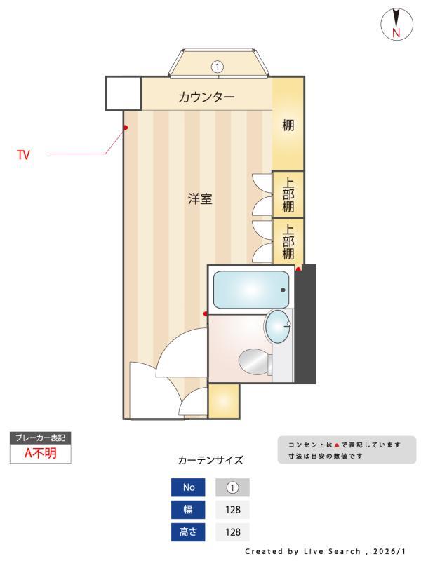 THE VALUE SHARED HOTEL TAKENOTSUKAの間取り