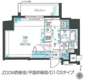 ZOOM西新宿の間取り