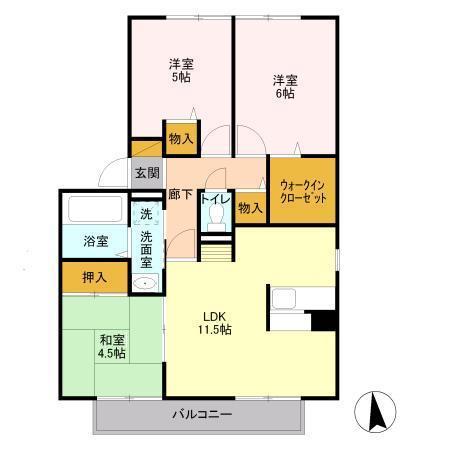 フラワーハウスの間取り