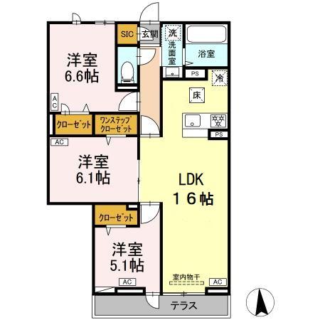 セレスティア高島平Ⅲの間取り