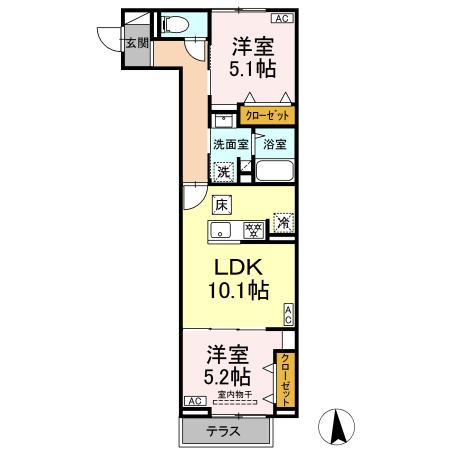 セレスティア高島平Ⅲの間取り