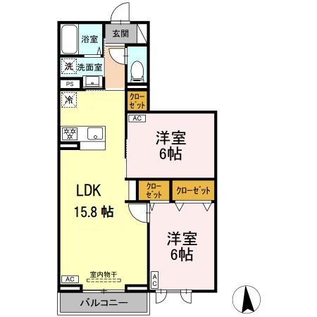 セレスティア高島平Ⅲの間取り