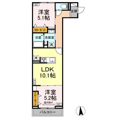 セレスティア高島平Ⅲの間取り