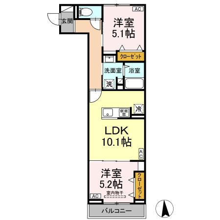 セレスティア高島平Ⅲの間取り