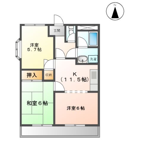 FIRST POINTの間取り