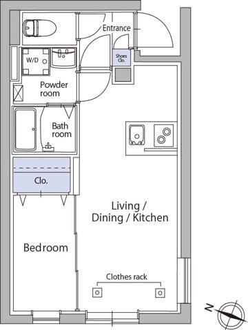 森下の完工年月(2022年7月)築の賃貸マンションの間取り