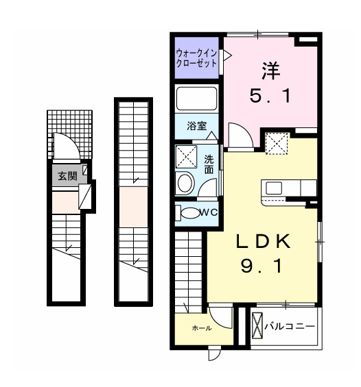マウントック・カナサの間取り