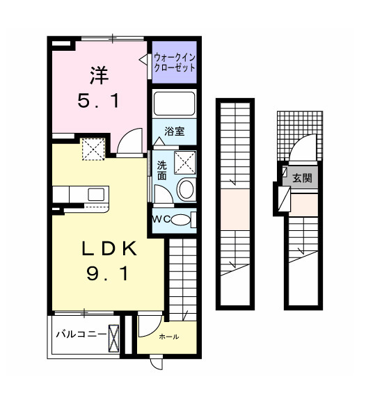 マウントック・カナサの間取り