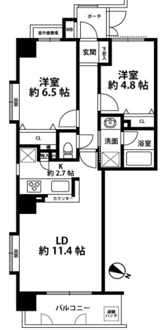 アーバンクリスタル九段下の間取り