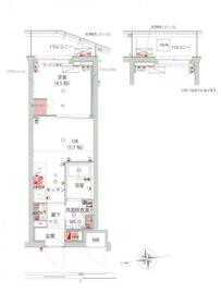 ハーモニーレジデンス神楽坂ヒルズfirstの間取り