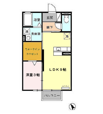 グランディールⅡAの間取り