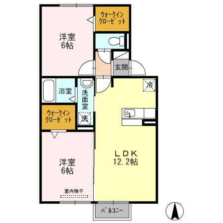 ビューラー ヨシ Bの間取り