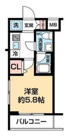 ARCOBALENO KAWASAKI WESTの間取り
