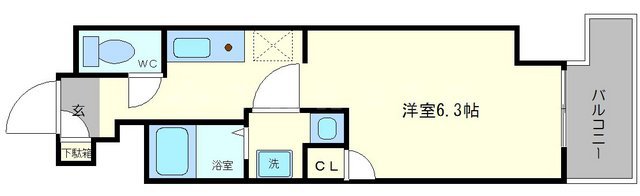 プレサンス天満ステーションフロントの間取り