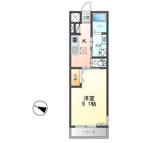 コンフォール佐和の間取り