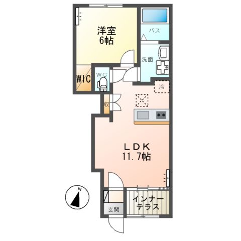 仮)那珂市菅谷字大木内新築アパートの間取り