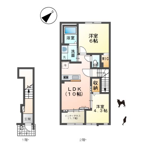 ソレイユ メイの間取り