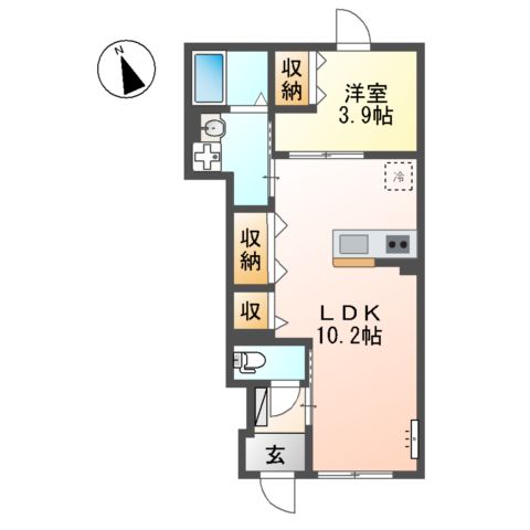 メゾン・ド・アロハ(Maison・de・Aloha)の間取り