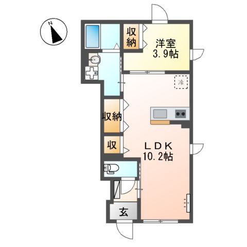 メゾン・ド・アロハ(Maison・de・Aloha)の間取り
