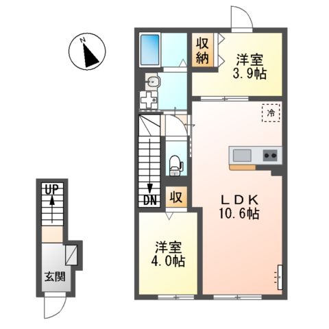 メゾン・ド・アロハ(Maison・de・Aloha)の間取り