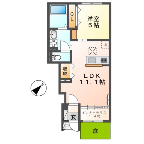 仮)豊山町豊場新栄新築アパートの間取り