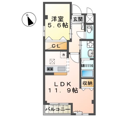 フェリーチェ瑞穂の間取り