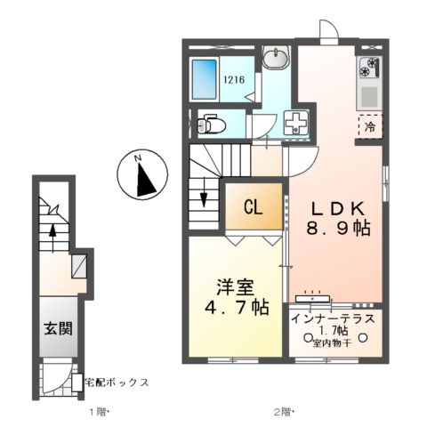 フルールの間取り