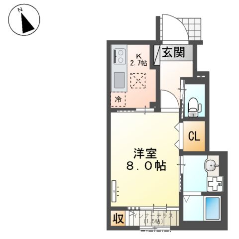 オルテンシアの間取り