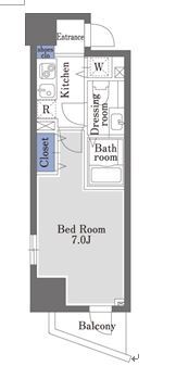 ドゥーエ学芸大学Ⅱ・0301号室の間取り