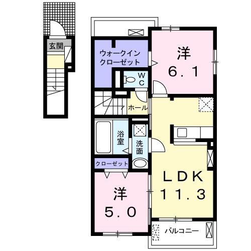 ルミエールBの間取り