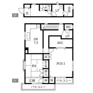 井上ハイツの間取り